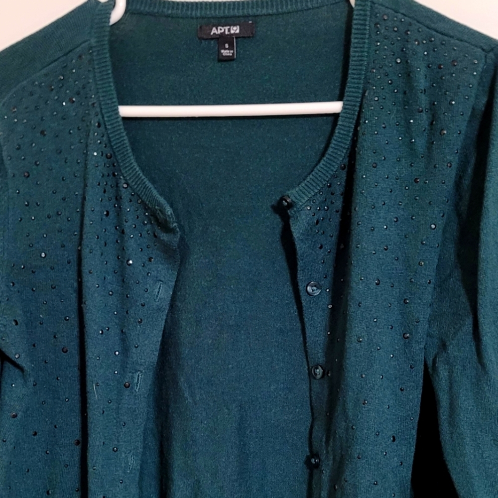 Apt 9 green cardigan.